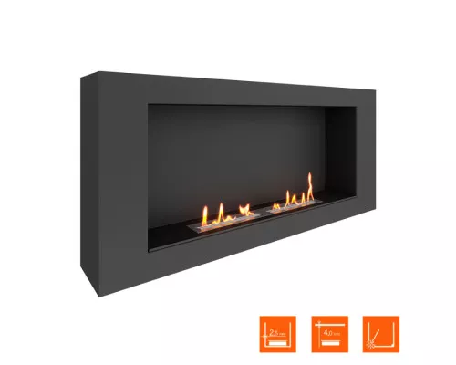 Биокамин SteelHeat WALL LONG 1200 LITE черный Биокамин SteelHeat WALL LONG 1200 LITE черный