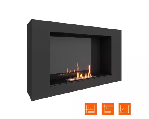 Биокамин SteelHeat WALL LONG 900 LITE черный Биокамин SteelHeat WALL LONG 900 LITE черный