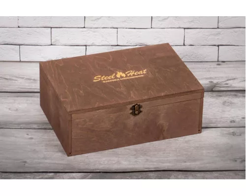 Подарочный набор SteelHeat PREMIUM BOX GLORIA серая + деревянная коробка + стартовый комплект Подарочный набор SteelHeat PREMIUM BOX GLORIA серая + деревянная коробка + стартовый комплект